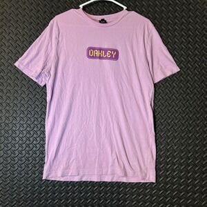 Oakley Pink Red Logo Short Sleeve T-Shirt Men's Size Small